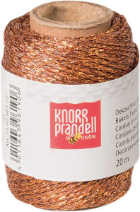 KNORR Prandell Dekoschnur argent métallique, 20 m