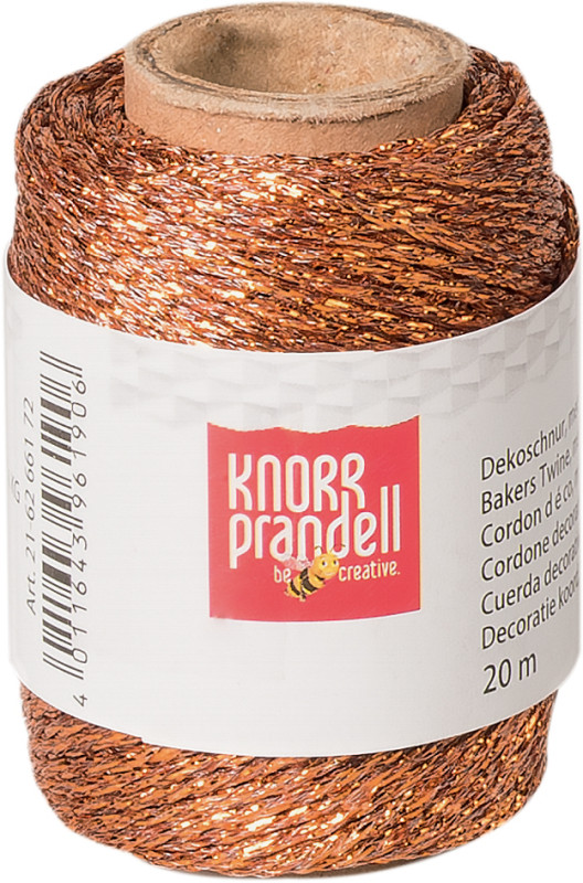 KNORR prandell Dekoschnur or métallique, 20 m