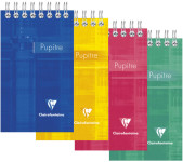 Clairefontaine Bloc spiralé, 75 x 127 mm, quadrillé 5/5 Clairefontaine Bloc spiralé, 75 x 127 mm, quadrillé 5/5