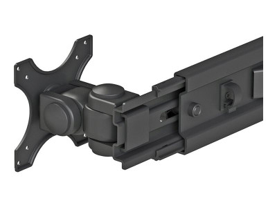 NewStar : LCD/TFT DESKMOUNT GROMMET/STAND 3 MOVEMENTS - HEIGHT 70 CM BLACK (16.44kg)