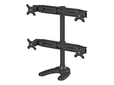 NewStar : LCD/TFT DESKMOUNT GROMMET/STAND 3 MOVEMENTS - HEIGHT 70 CM BLACK (16.44kg)