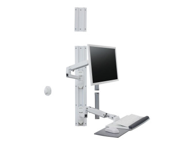 Ergotron : LX WALL MOUNT SYSTEM .
