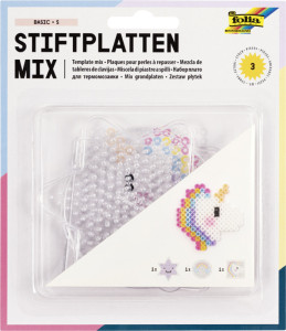 folia Plaques pour perles à repasser BASIC PETIT, assorti