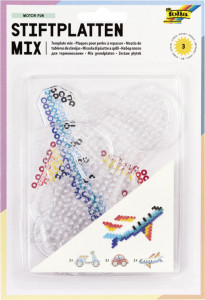 folia Plaques pour perles à repasser VEHICULES, assorti