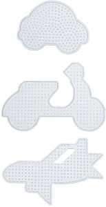 folia Plaques pour perles à repasser VEHICULES, assorti