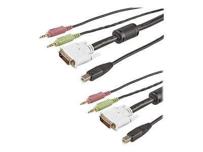 Startech : 6FT 4-IN-1 USB DVI AUDIO et MICROPHONE KVM SWITCH cable en