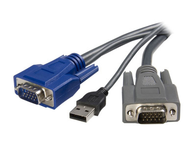 Startech : 10FT ULTRA-THIN USB VGA 2-IN-1 KVM cable
