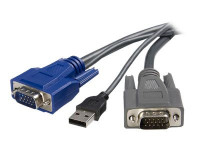 Startech : 6 FT ULTRA-THIN USB VGA 2-IN-1 KVM cable