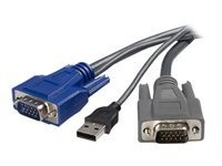 Startech : 6 FT ULTRA-THIN USB VGA 2-IN-1 KVM cable