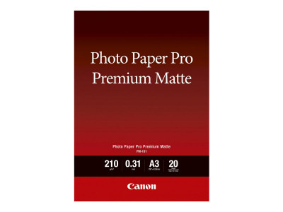 Canon : PM-101 A3 20SH Photo papier PREMIUM MATTE A3 20 SHEETS