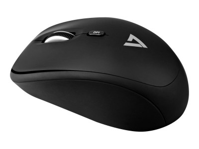 V7 : SOURIS OPTIQUE MOBILE WIRELESS 2.4GHZ 4 BOUTONS 1600DPI NOIR