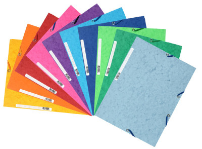 EXACOMPTA Chemise à élastiques, A4, carton, violet