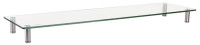LogiLink support de moniteur, large, acier / verre, argent LogiLink support de moniteur, large, acier / verre, argent