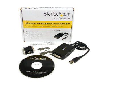 Startech : USB TO DVI EXTERNAL VIDEO card MULTI MONITOR ADAPTER