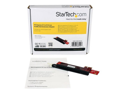 Startech : PCI-E X1 TO X16 LOW PROFILE SLOT extension ADAPTER