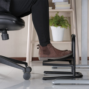 Repose-pieds LogiLink, réglable en hauteur, noir