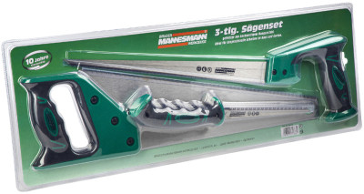 BRÜDER MANNESMANN Kit de scies, 3 pièces