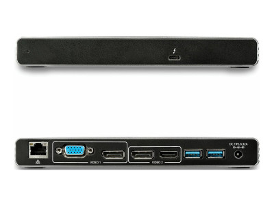 Startech : DUAL 4K 60HZ THUNDERBOLT 3 DOCK MACBOOK PRO avec INDOWS DP/HDMI/VGA