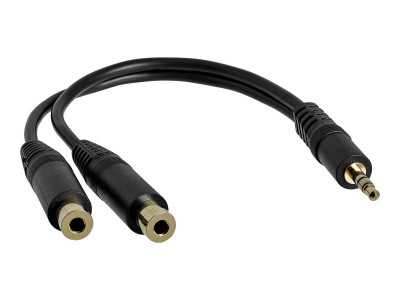 Startech : 6 PC SPEAKER Y SPLITTER CABL 1X35MM MALE TO 2X 35MM FEM PHONO