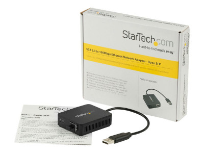 Startech : USB TO FIBER OPTIC CONVERTER USB 2.0 NETWORK ADAPTER OPEN SFP