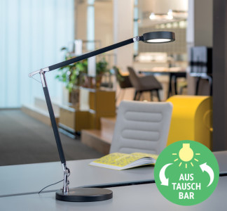 lampe de table MAUL LED bouche Grâce vario couleur, argent