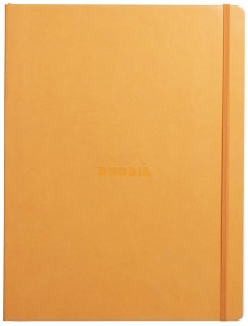 RHODIA Carnet de notes RHODIARAMA, A4+, ligné, orange