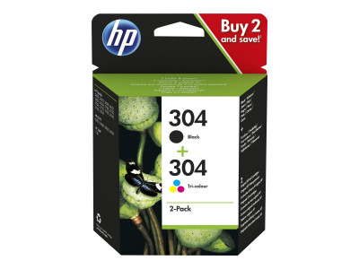 HP 304 cartouche encre combo 2-pack