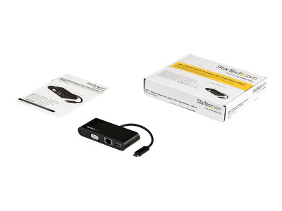 Startech : USB-C VGA MULTIPORT ADAPTER USB PD CHARGING 60W USB 3.0 GBE