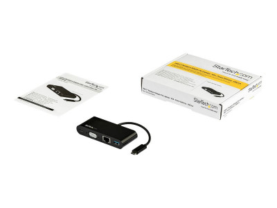 Startech : USB-C VGA MULTIPORT ADAPTER USB PD CHARGING 60W USB 3.0 GBE