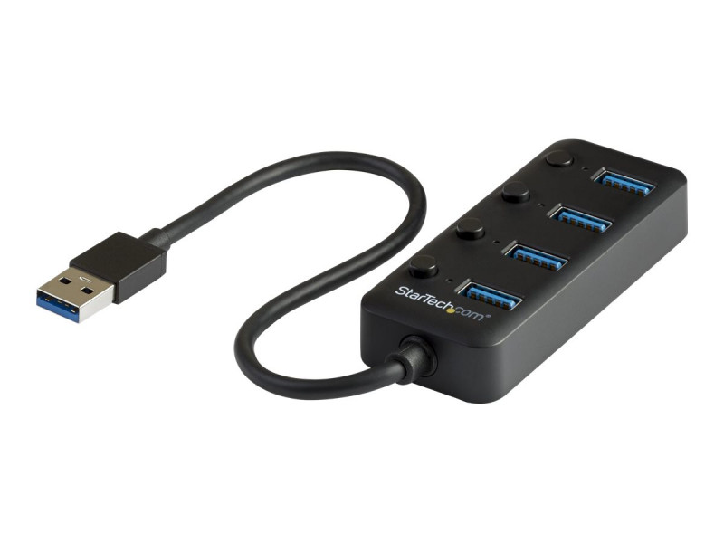 Startech : 4-PORT USB 3.0 HUB - 4X USB-A avec INDIVIDUAL ON/OFF