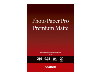 Canon : PM-101 A4 20SH Photo papier PREMIUM MATTE A4 20 SHEETS