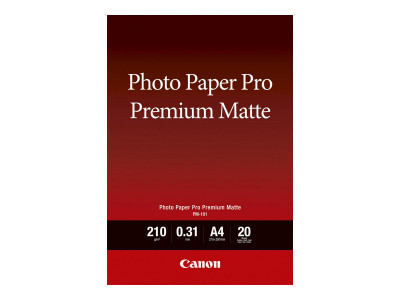 Canon : PM-101 A4 20SH Photo papier PREMIUM MATTE A4 20 SHEETS