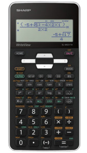 SHARP Calculatrice scientifique EL W531TH, piles, noir