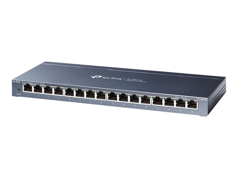 TP-Link : 16-PORT GIGABIT DESKTOP SWITCH 16 GIGABIT RJ45 PORTS