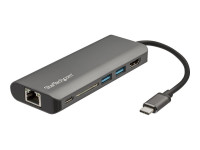 Startech : USB C MULTIPORT ADAPTER - HDMI 4K-2XA 1XC - SD READER-PD 3.0