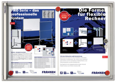 FRANKEN Vitrine d'affichage X-tra!Line, 12 x format A4