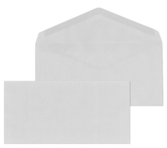 enveloppes médias courrier DIN long, naßklebend, gris