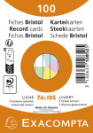 EXACOMPTA Fiches bristol, A7, uni, blanc EXACOMPTA Fiches bristol, A7, uni, blanc
