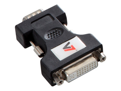 V7 : V7 ADAPTER VGA TO DVI-I BLACK HDDB15/DVI-I DUAL LINK M pour