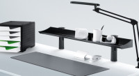 Hansa pont de bureau Uno bord supérieur, gris clair Hansa pont de bureau Uno bord supérieur, gris clair