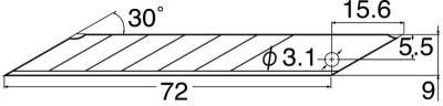 Les lames de rechange NT Cutter BA 170, 9 mm