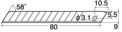 Les lames de rechange NT Cutter BA 170, 9 mm