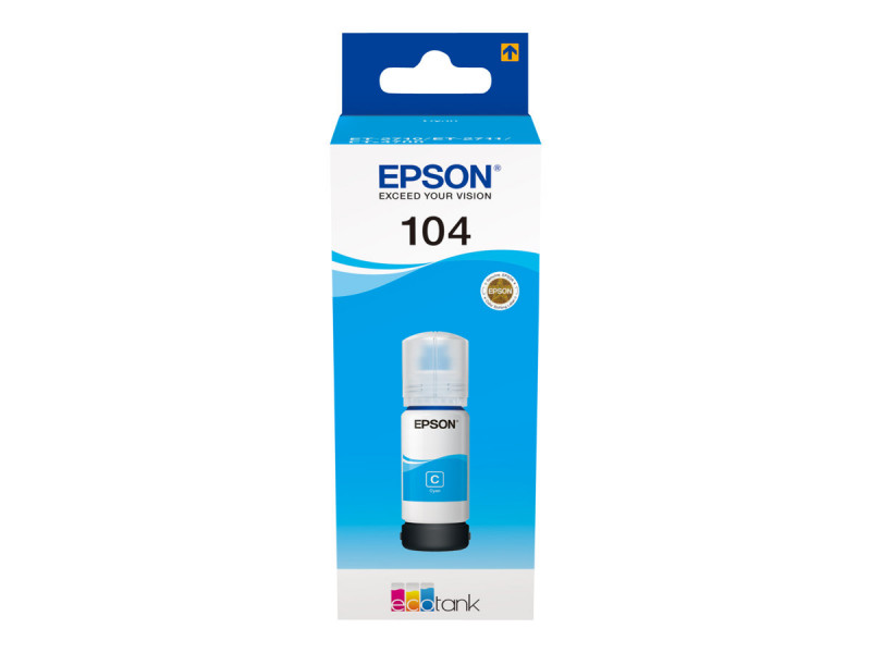 Encre 65 ml Rechargeable Cartouches Epson 104 EcoTank Epson Multipack  original