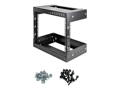 Startech : 8U OPEN FRAME WALL MOUNT EQUIPMENT RACK - ADJUSTBL DEPTH