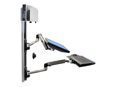 Ergotron : LX WALL MOUNT LCD ! KEYBOARD + UNIVERSAL CPU HOLDER ALUMINIUM