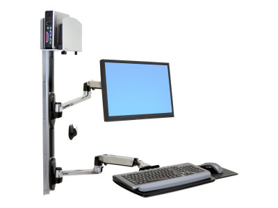 Ergotron : LX WALL MOUNT LCD ! KEYBOARD + UNIVERSAL CPU HOLDER ALUMINIUM