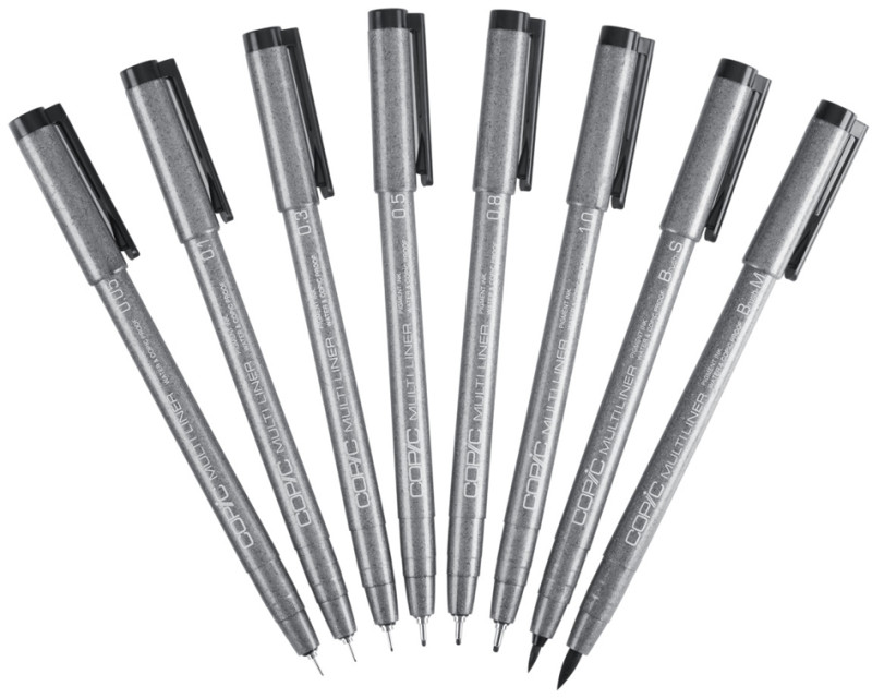 COPIC Feutre MULTILINER, 0,5 mm, cool grey