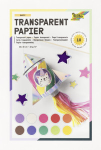 folia Cahier de papier transparent, 140 x 200 mm,10 feuilles