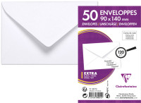 Clairefontaine Enveloppes visite, 90 x 140 mm, blanc