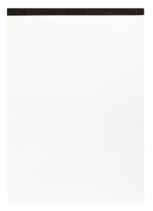 LANDRÉ Bloc-notes sans couverture, A4, 50 feuilles, uni